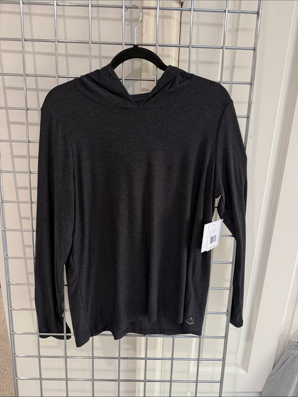 Beyond Yoga Black Hooded Long-Sleeve Top